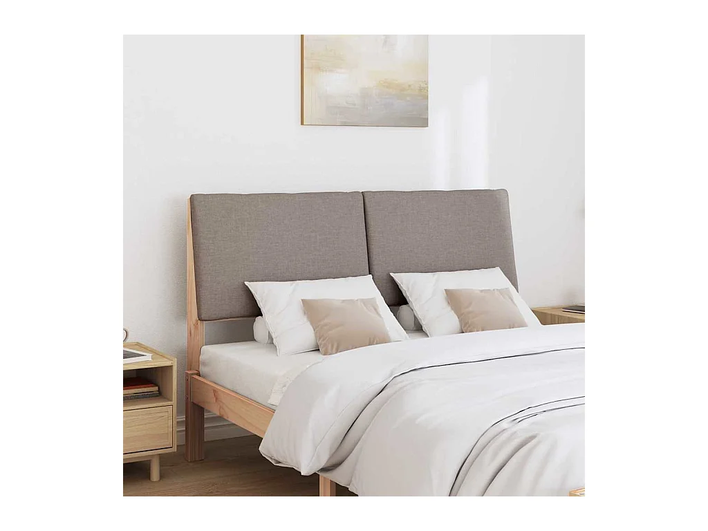Cabeceira estofada Cinzento-acastanhado 160 cm