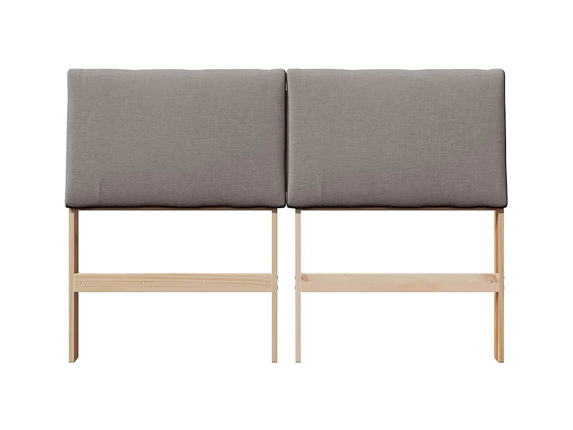 Cabeceira estofada Cinzento-acastanhado 160 cm