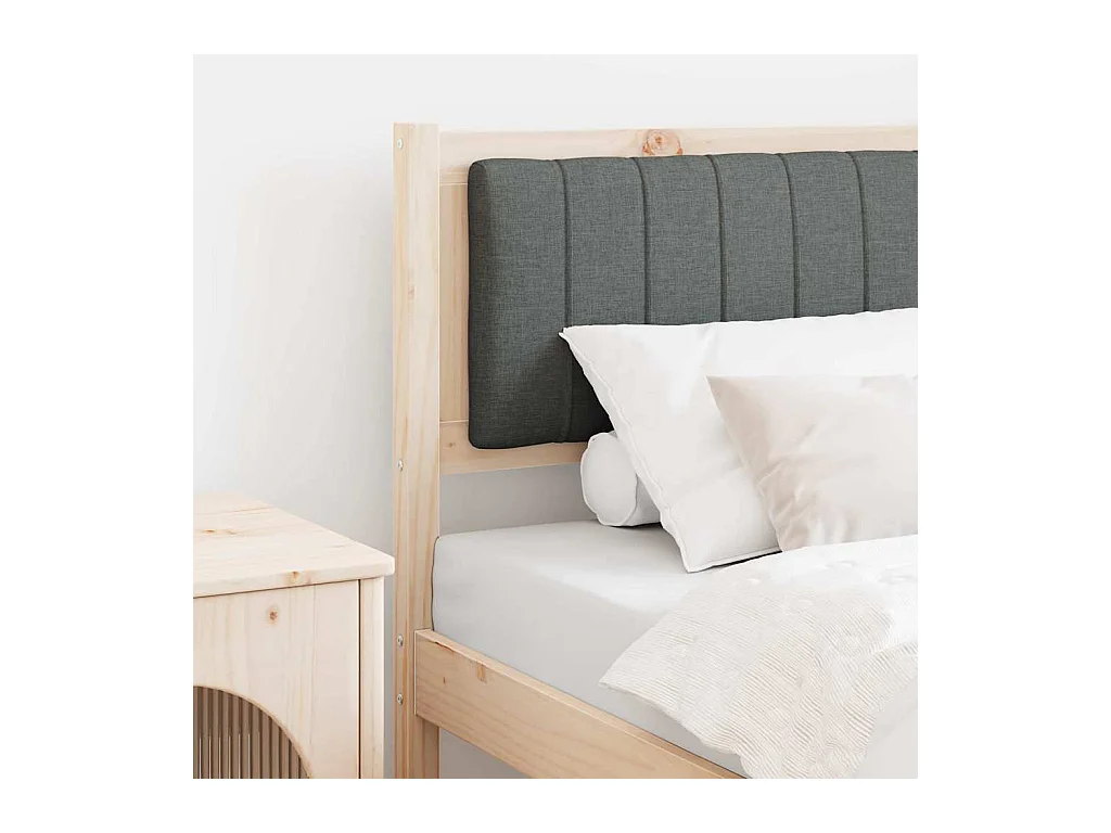 Cabeceira estofada com cabeceira Castanho 80 cm