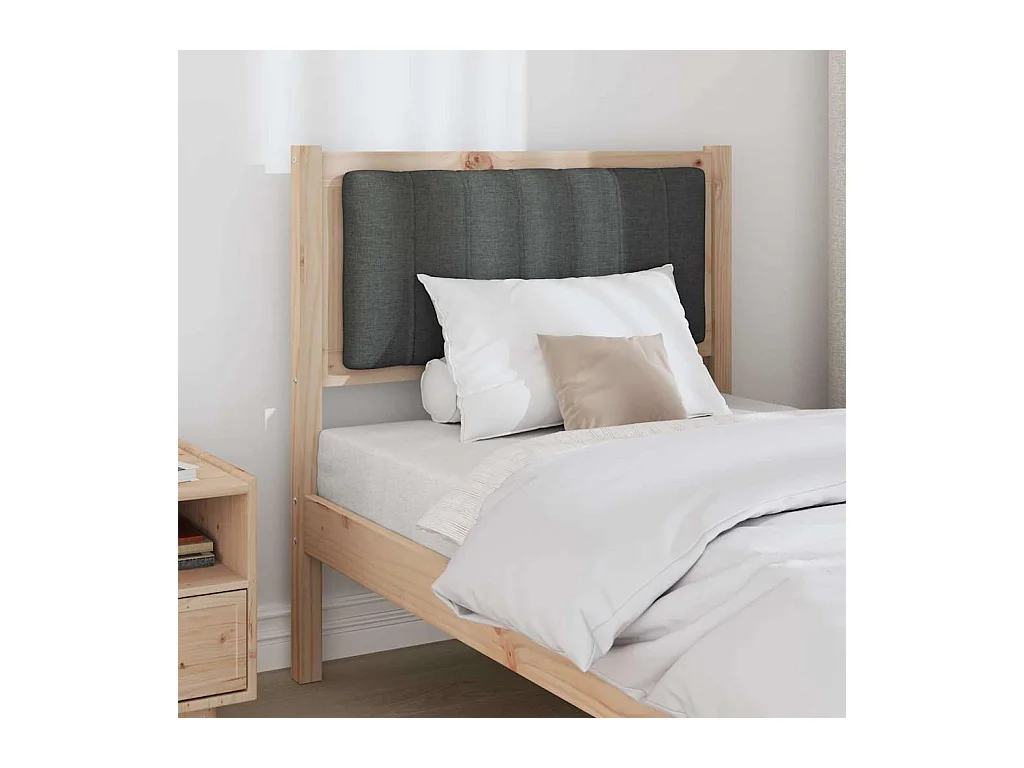 Cabeceira estofada com cabeceira Castanho 80 cm