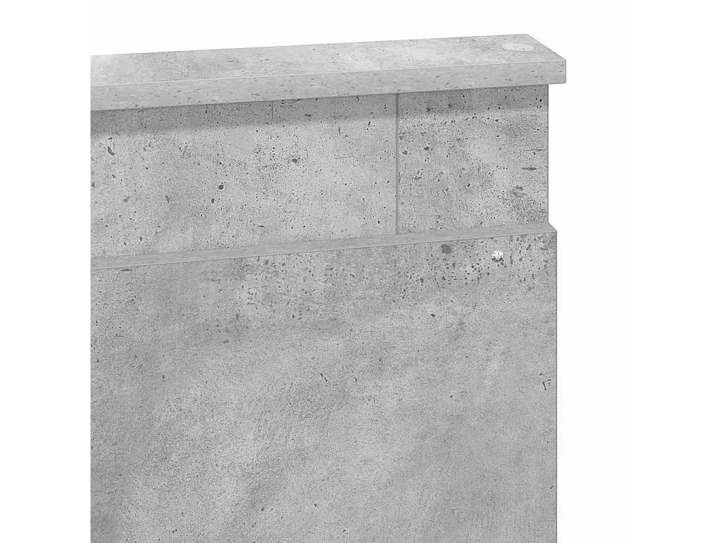 Tête de lit Gris béton 150 cm Bois d'ingénierie