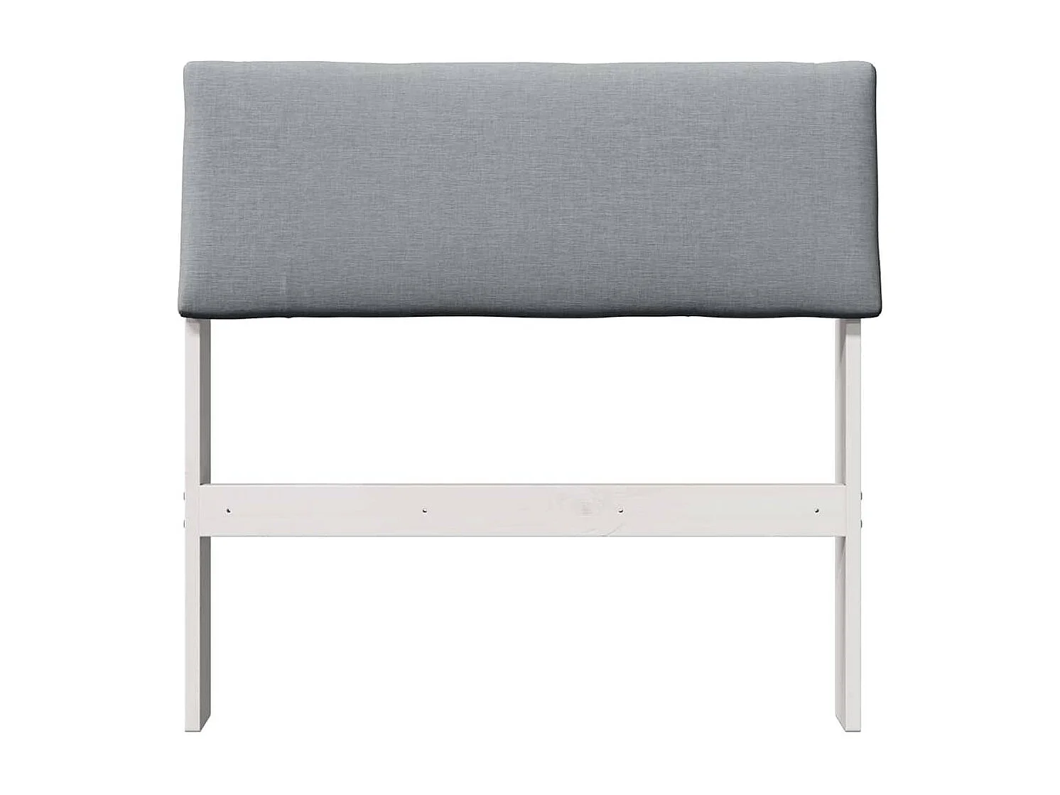 Tête de lit capitonnée Gris clair 80 cm Pin massif