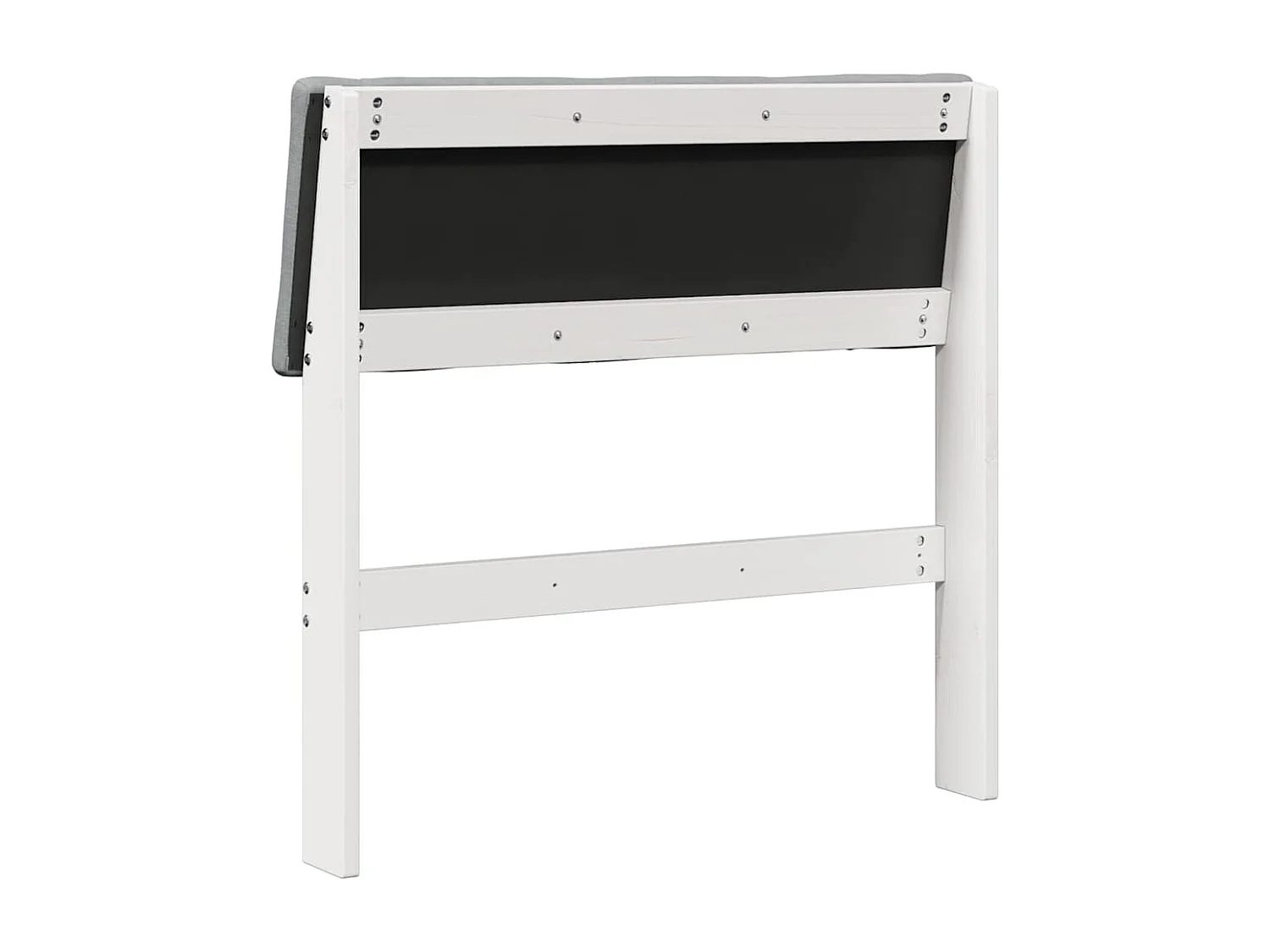 Tête de lit capitonnée Gris clair 80 cm Pin massif