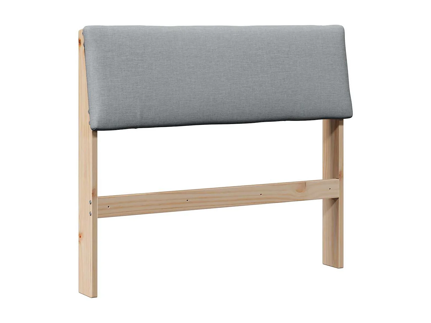Tête de lit capitonnée Gris clair 100 cm Pin massif