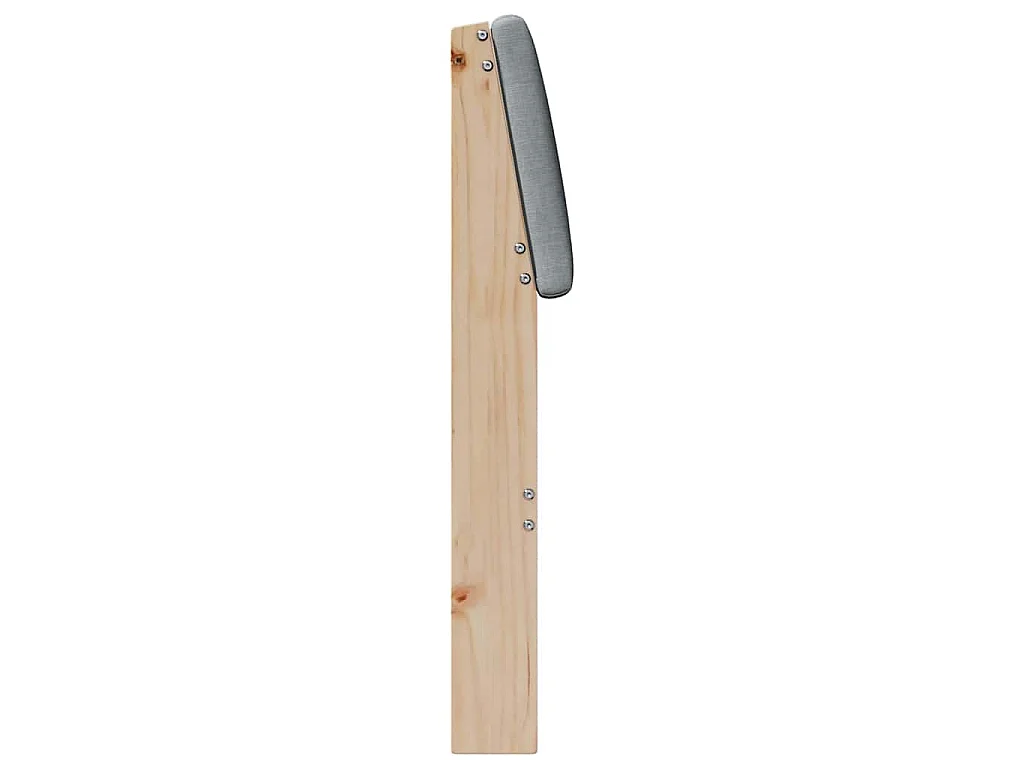 Cabecero tapizado Gris Claro 100 cm Madera de pino macizo