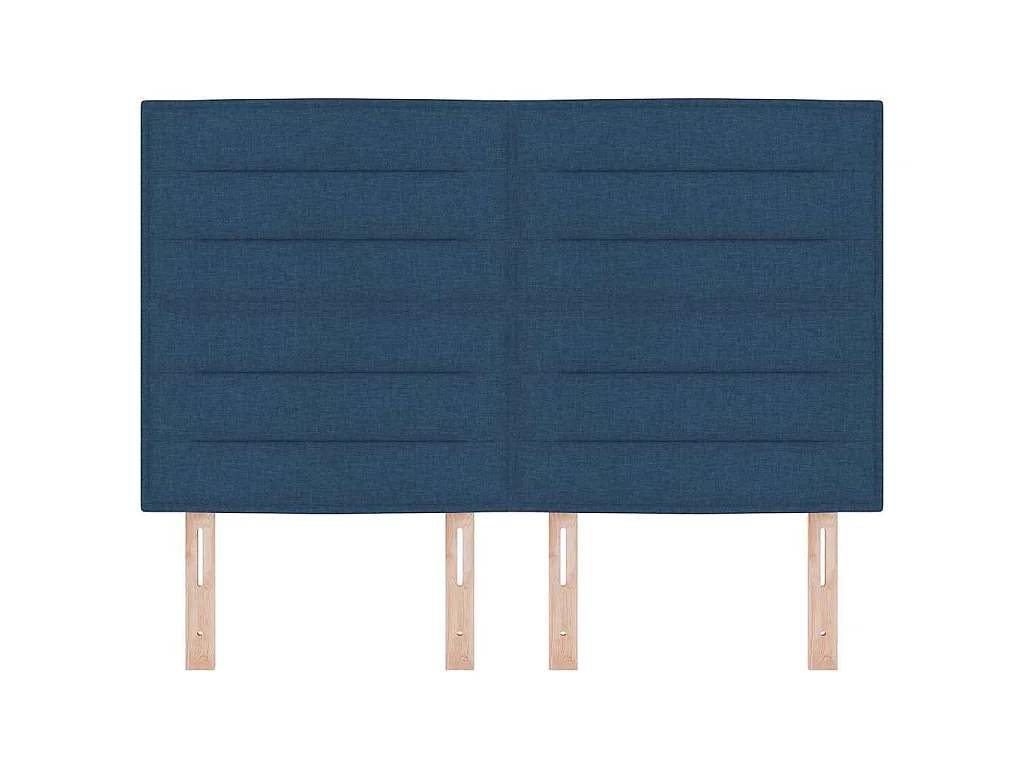 Tête de lit Hauteur réglable avec tête de lit Bleu 140 cm tissu
