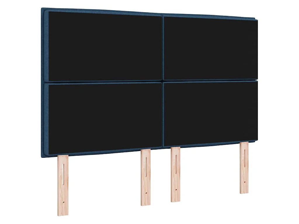 Tête de lit Hauteur réglable avec tête de lit Bleu 140 cm tissu