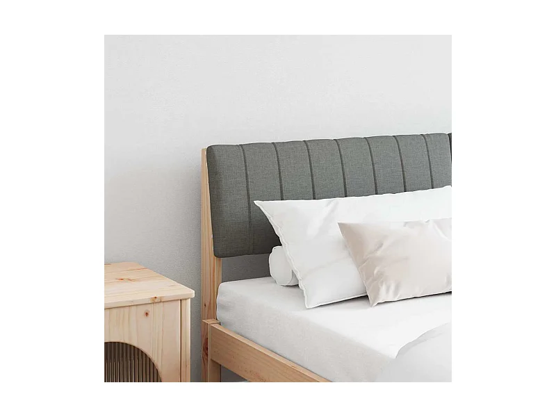 Cabeceira estofada Cinza Escuro 150 cm