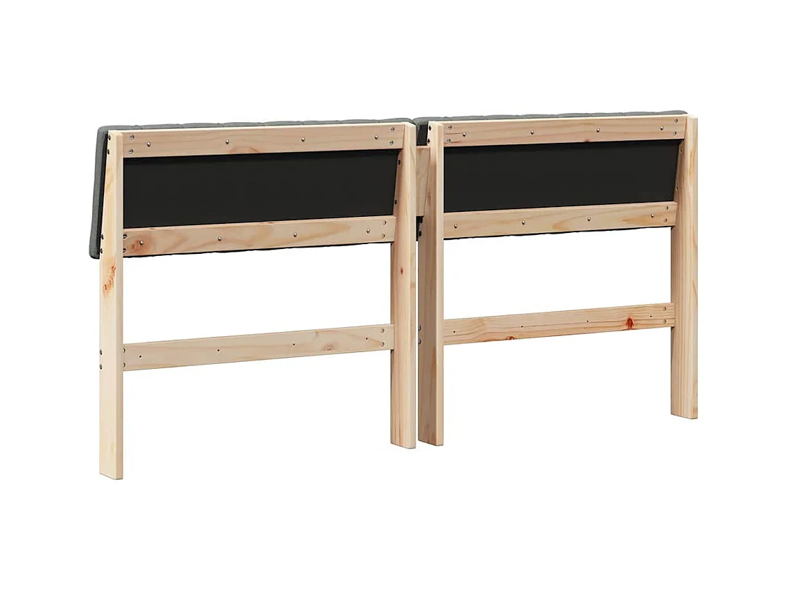 Cabeceira estofada Cinza Escuro 150 cm