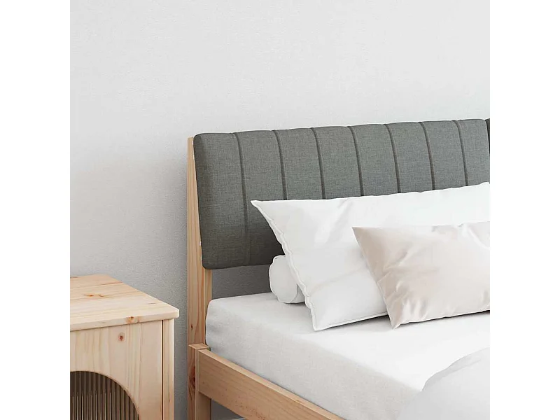 Cabeceira estofada Cinza Escuro 150 cm