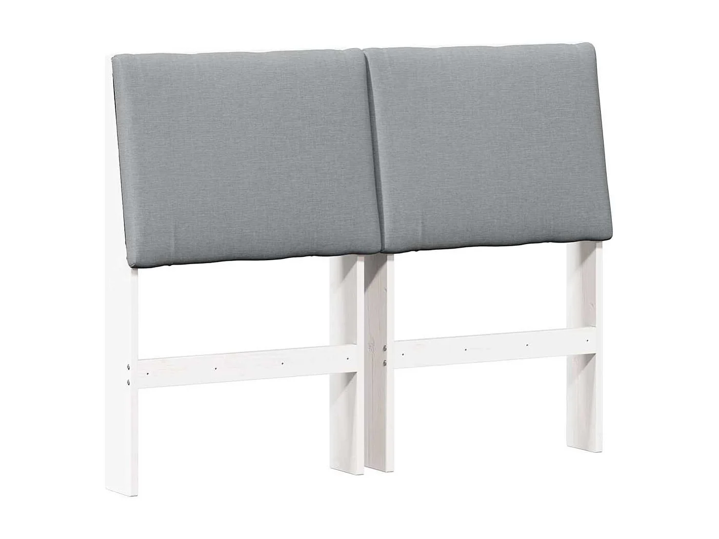 Cabeceira estofada Cinzento-claro 120 cm