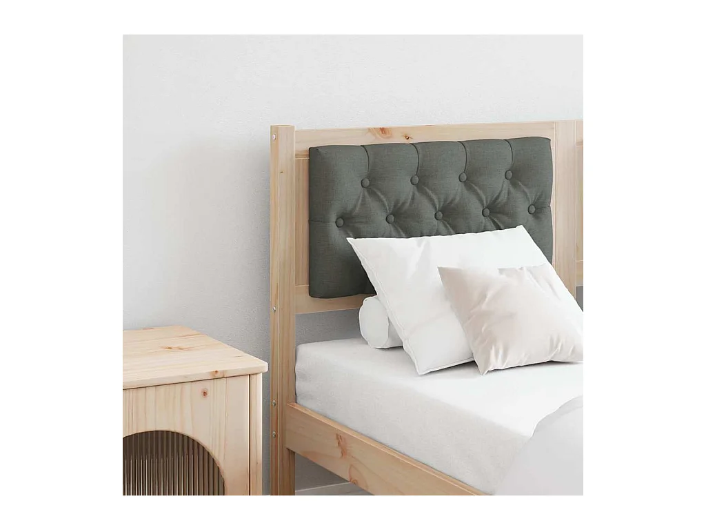 Tête de lit marron et gris foncé 150 cm Bois massif en pin