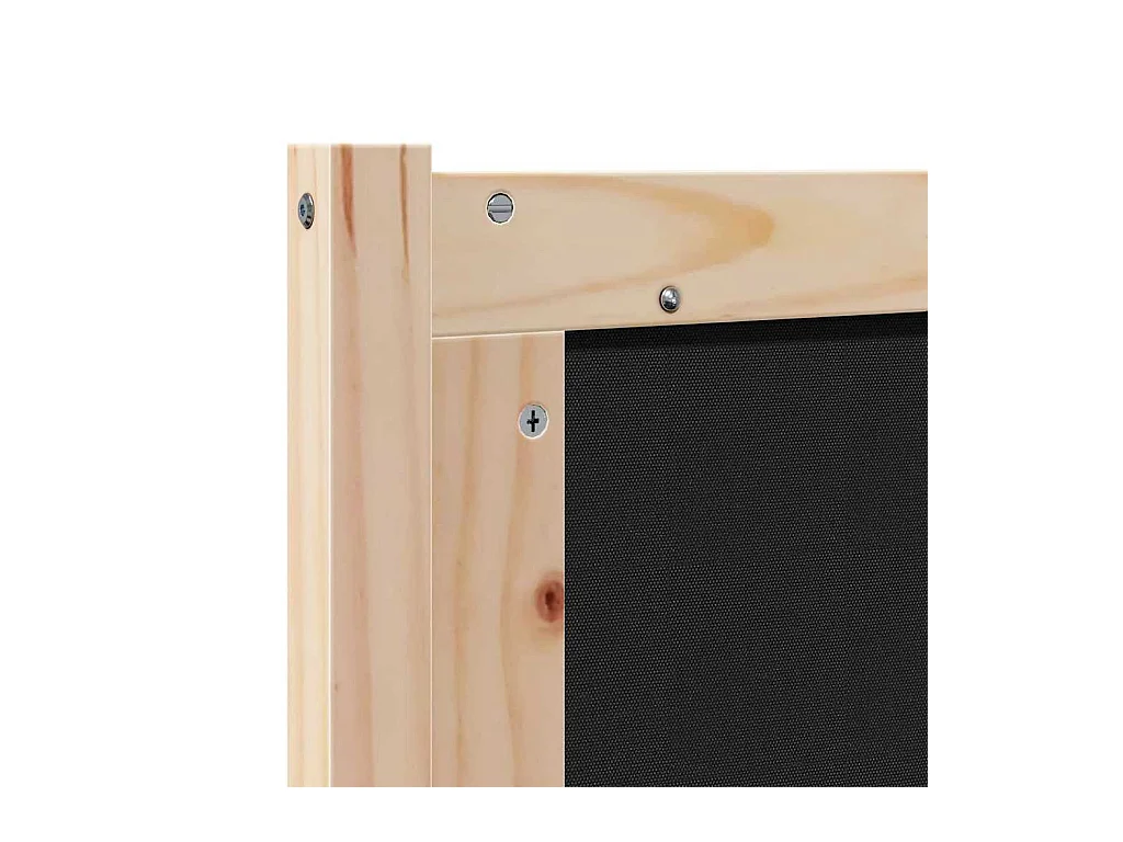 Tête de lit marron et gris foncé 150 cm Bois massif en pin