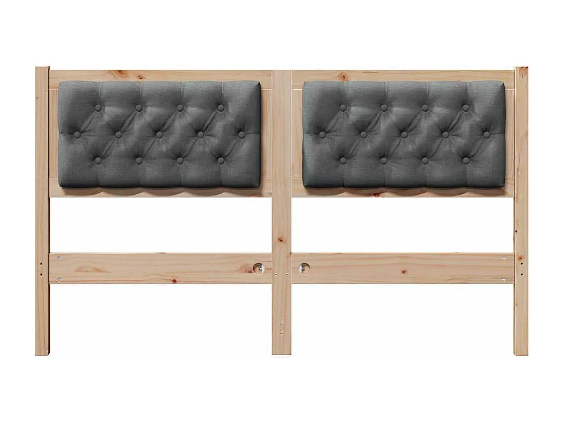 Cabeceira Outros castanho e cinzento-escuro 150 cm