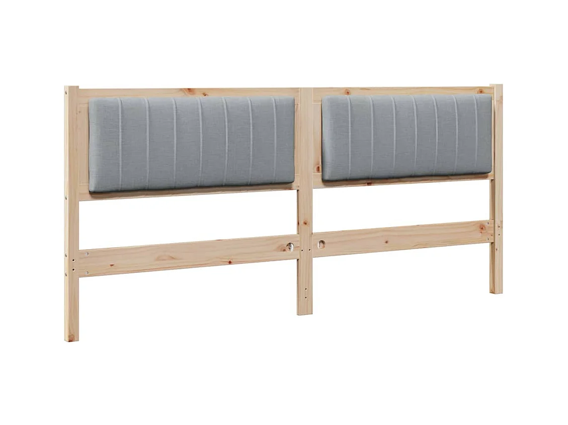 Cabeceira estofada com cabeceira Castanho 180 cm