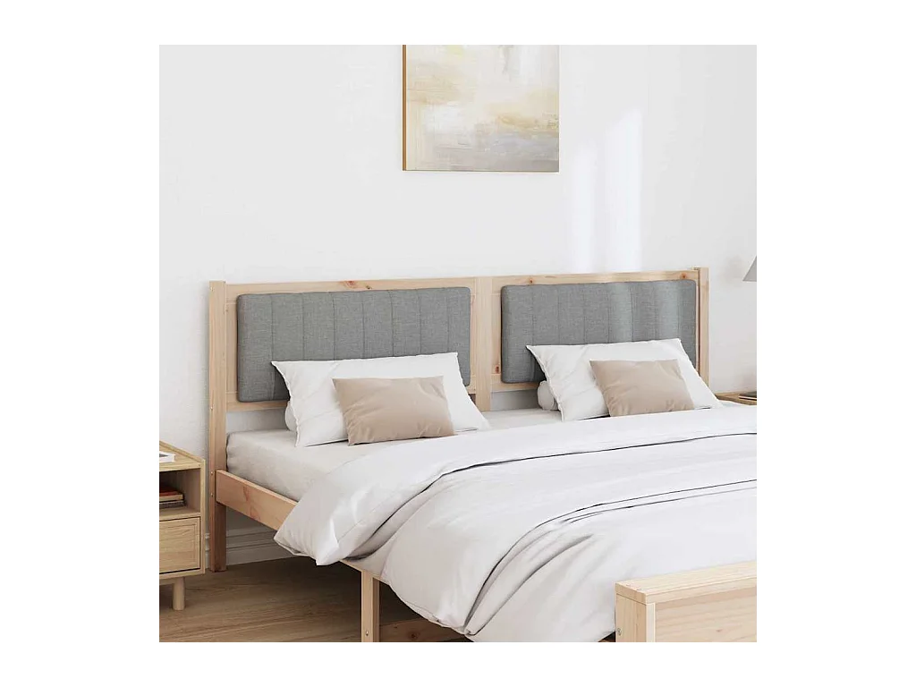 Cabeceira estofada com cabeceira Castanho 180 cm