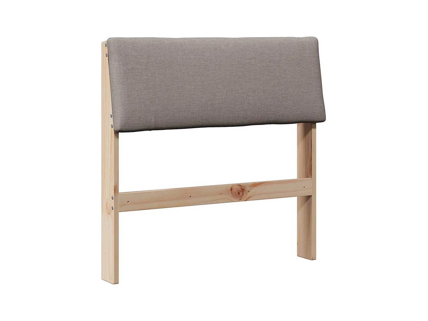 Tête de lit capitonnée Taupe 75 cm Pin massif