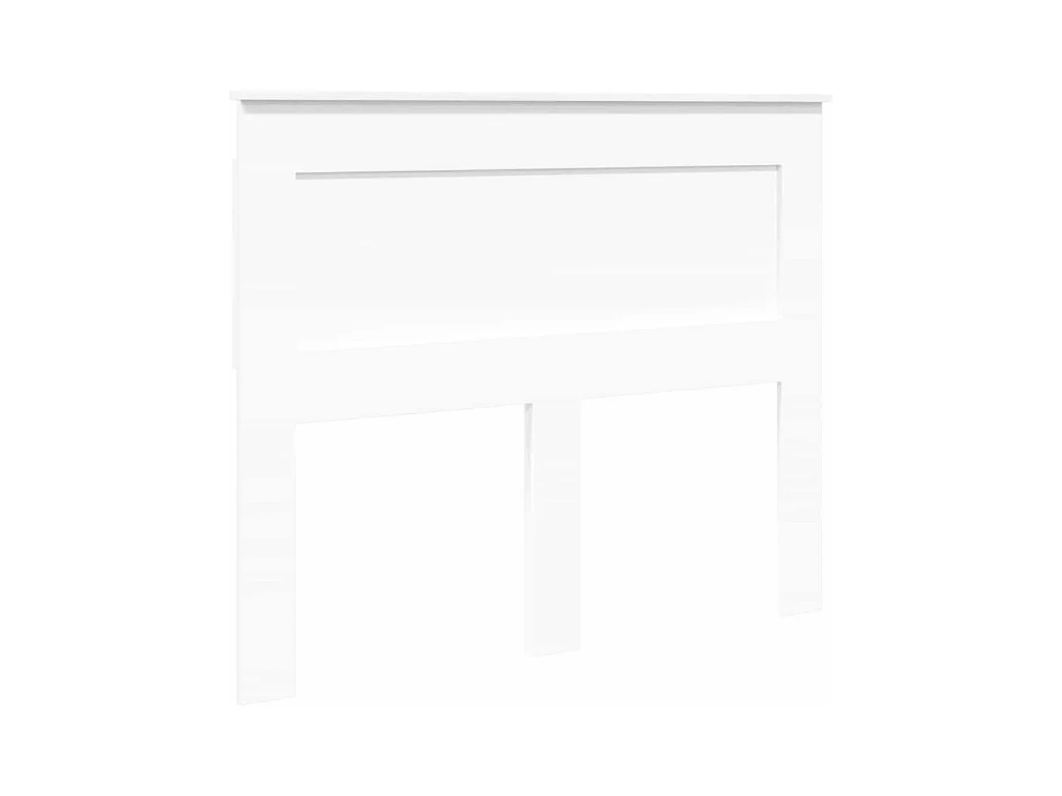 Cabeceira com cabeceira Branco 120 cm Madeira processada