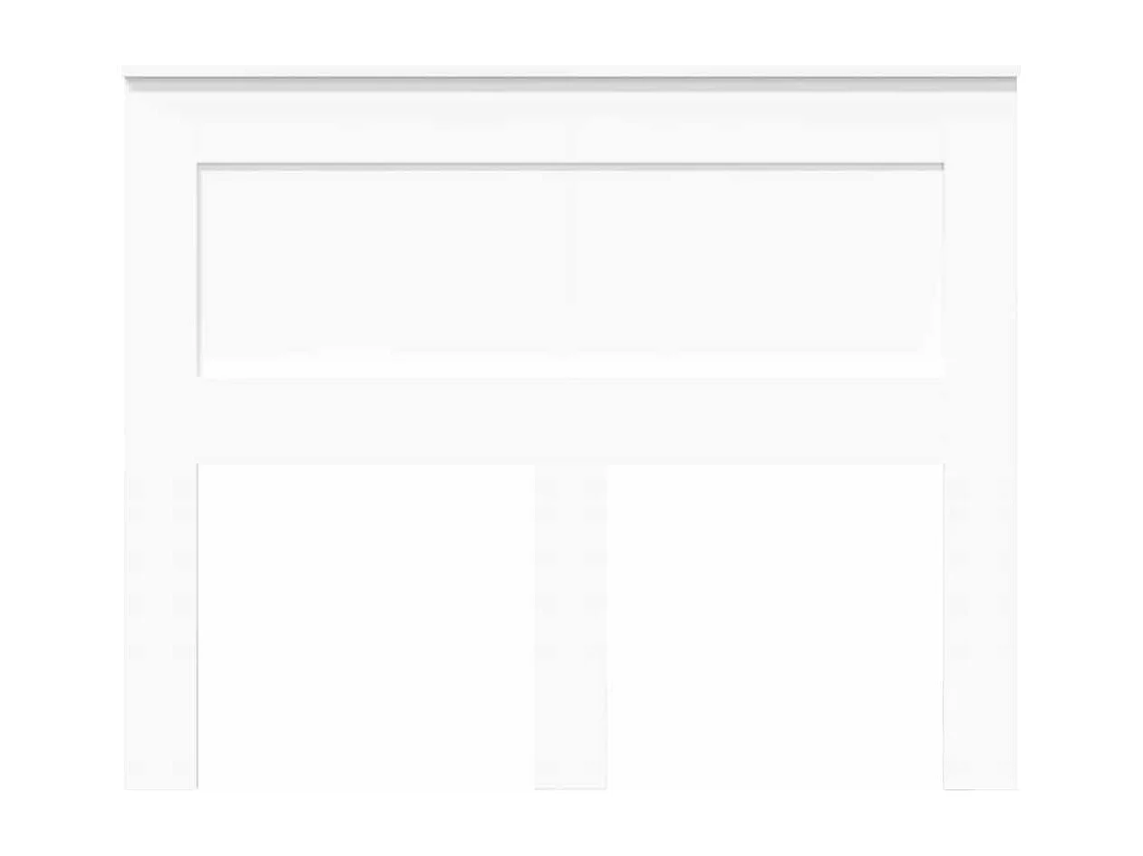 Tête de lit avec tête de lit Blanc 120 cm Bois d'ingénierie