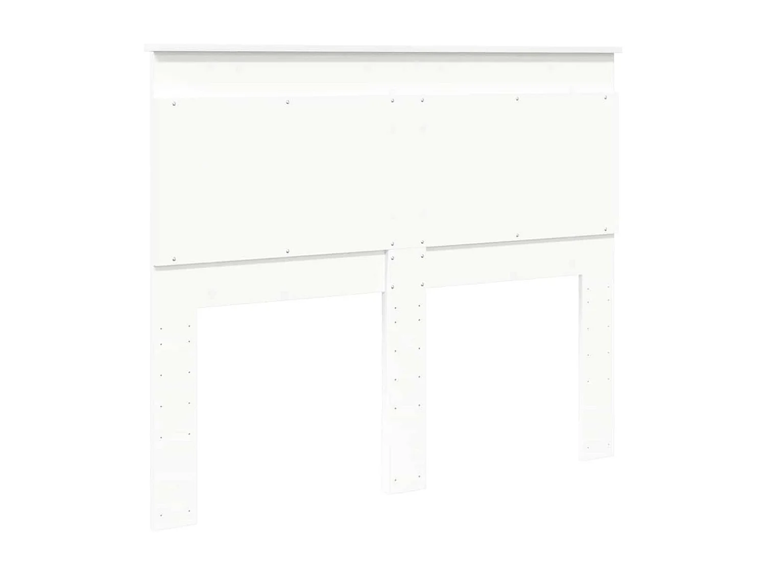 Tête de lit avec tête de lit Blanc 120 cm Bois d'ingénierie