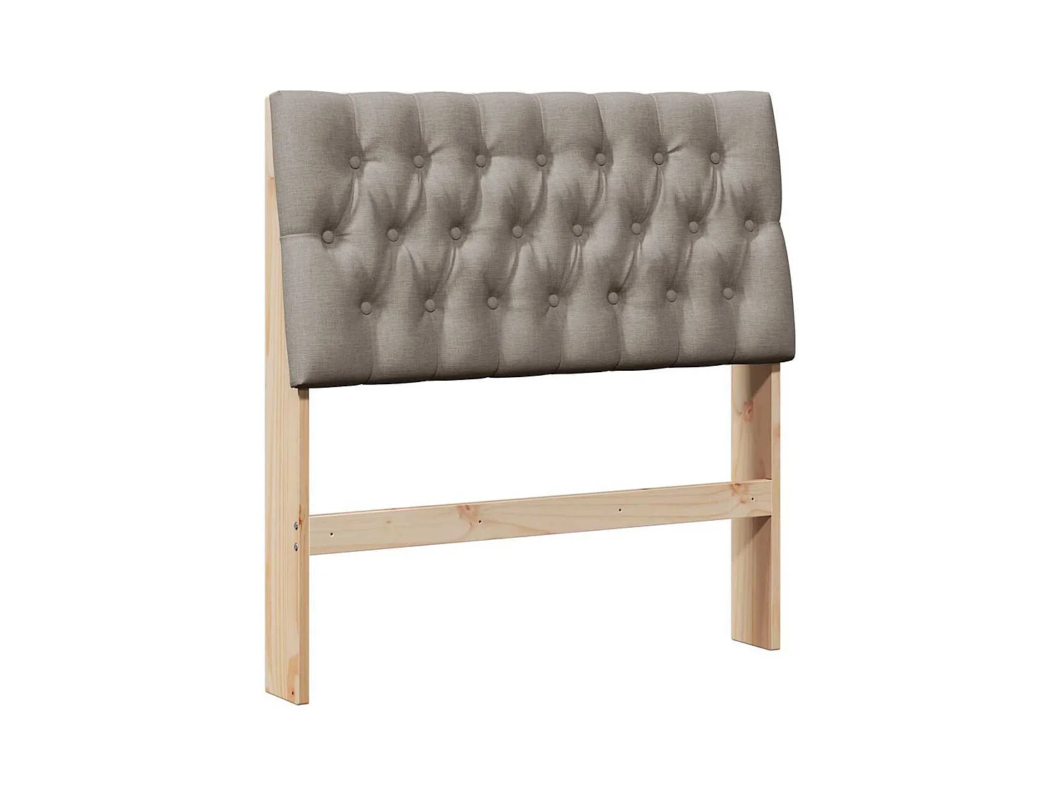 Cabeceira estofada Cinzento-acastanhado 90 cm