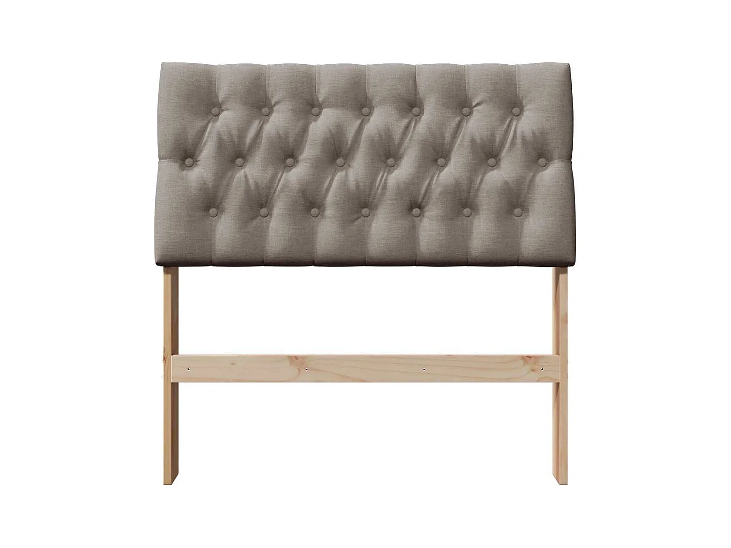 Cabeceira estofada Cinzento-acastanhado 90 cm