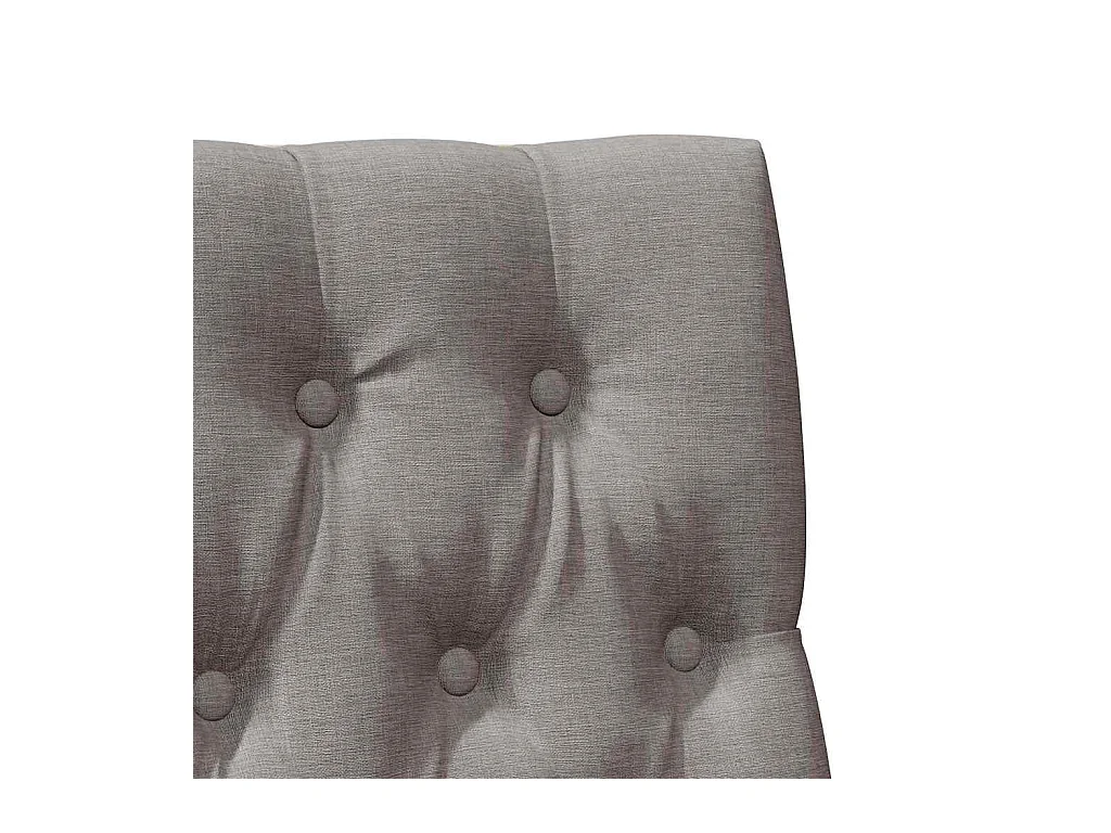 Cabeceira estofada Cinzento-acastanhado 90 cm