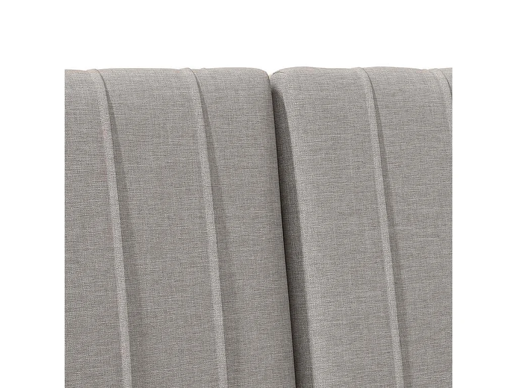 Cabeceira estofada Cinzento-acastanhado 140 cm