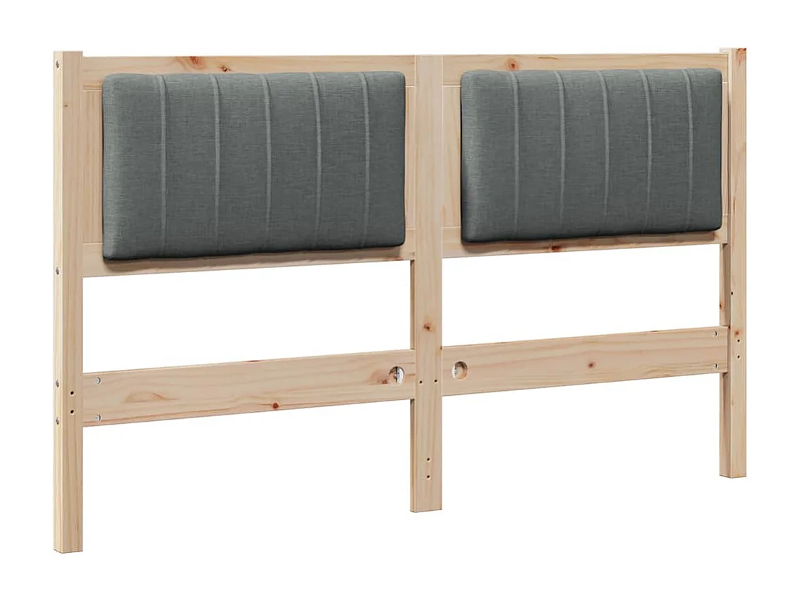 Cabeceira estofada com cabeceira Castanho 140 cm