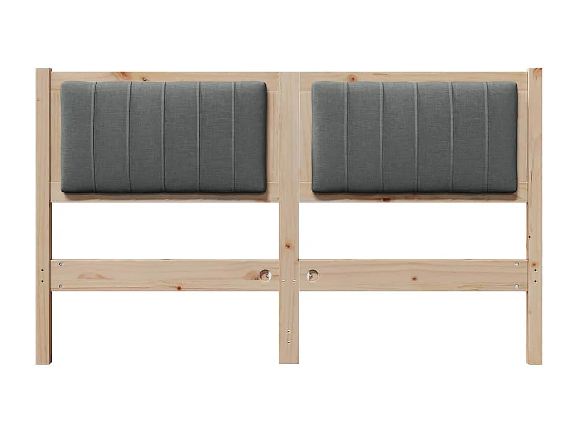 Cabeceira estofada com cabeceira Castanho 140 cm