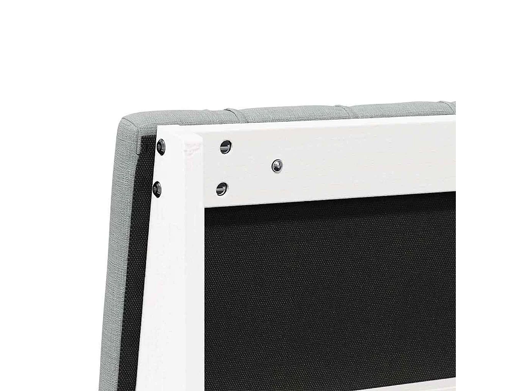 Tête de lit capitonnée Gris clair 75 cm Pin massif