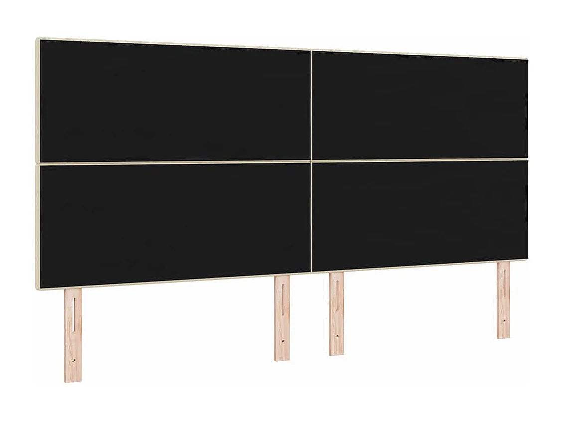 Tête de lit Hauteur réglable Manuel Crème 200 cm tissu