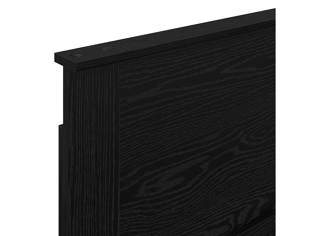 Cabeceira com cabeceira Carvalho Preto 75 cm Madeira processada