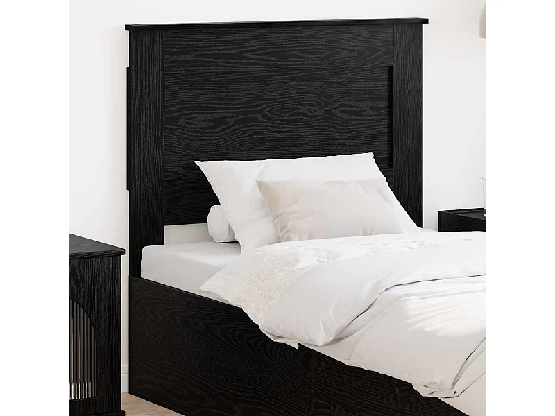 Cabeceira com cabeceira Carvalho Preto 75 cm Madeira processada