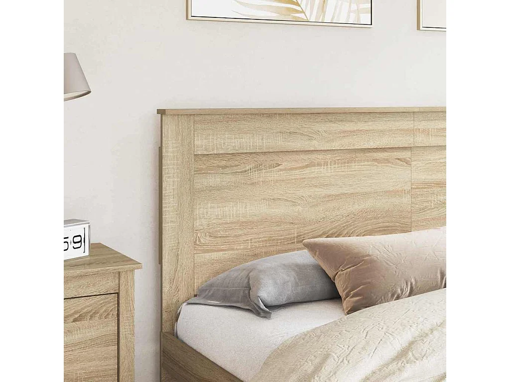 Cabecero con cabecera Roble Sonoma 180 cm Madera contrachapada