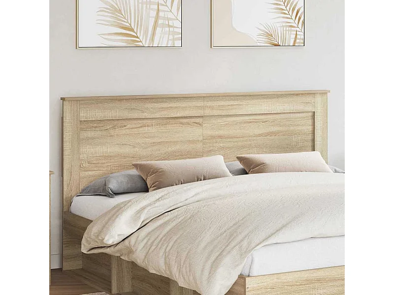 Cabecero con cabecera Roble Sonoma 180 cm Madera contrachapada