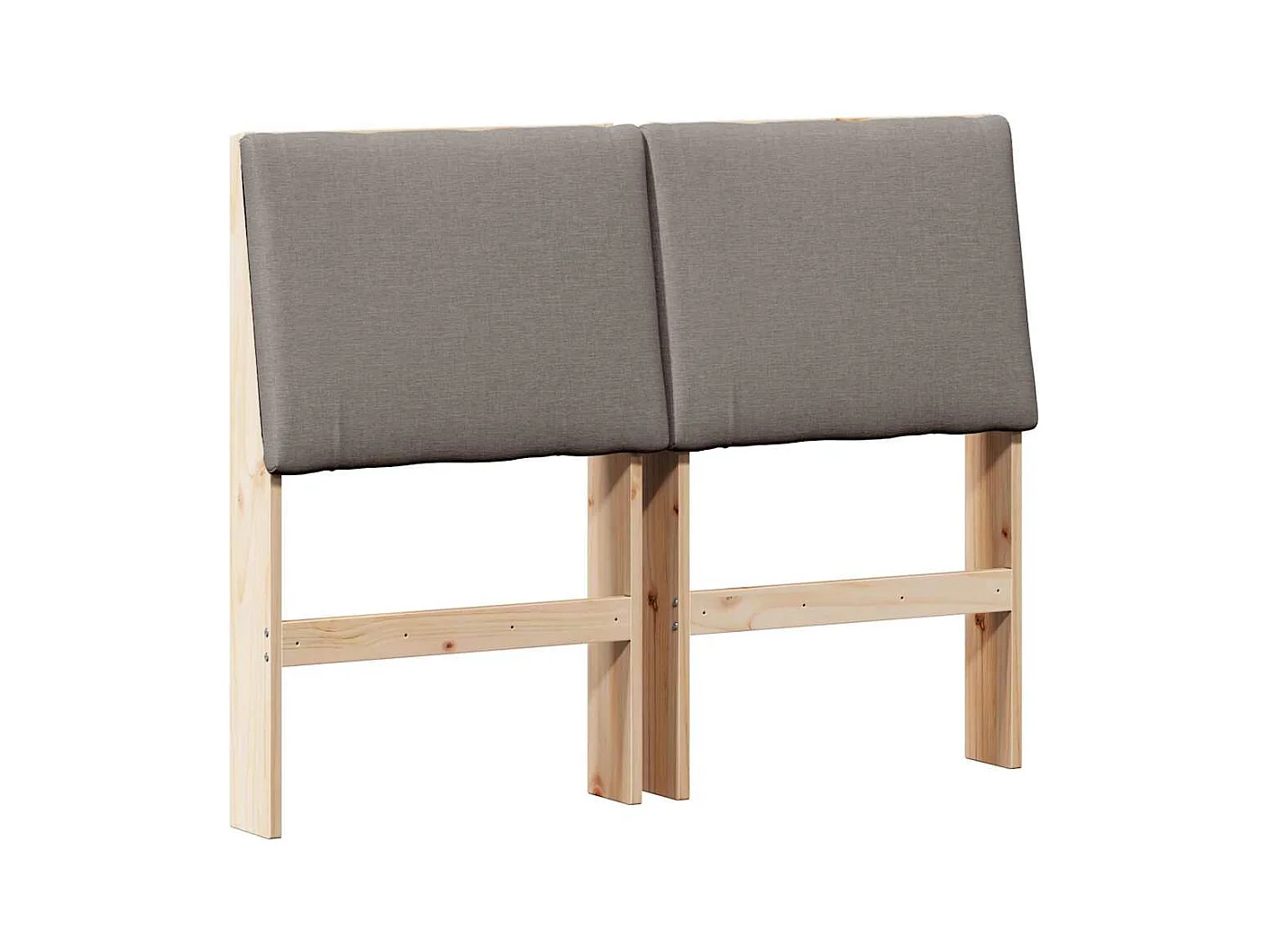 Cabeceira estofada Cinzento-acastanhado 120 cm