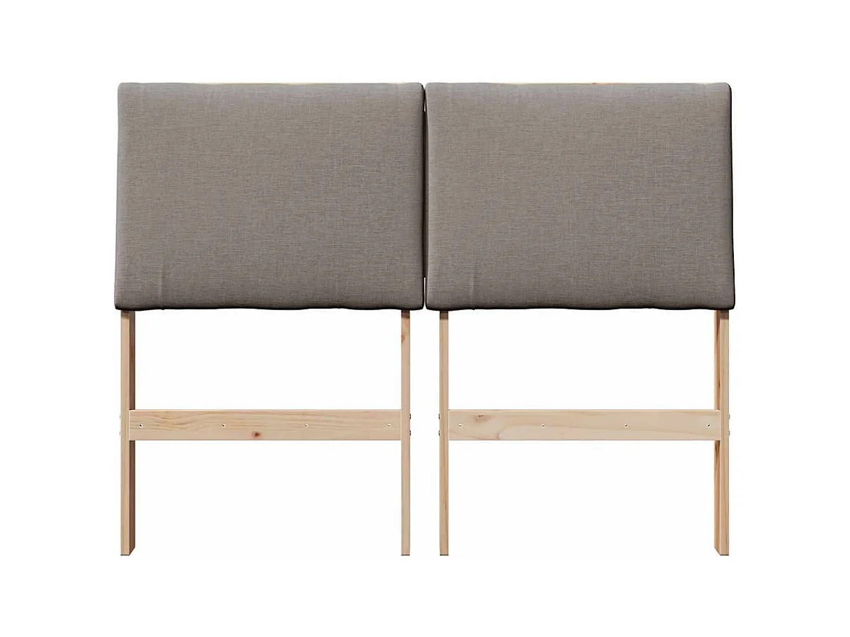 Cabeceira estofada Cinzento-acastanhado 120 cm