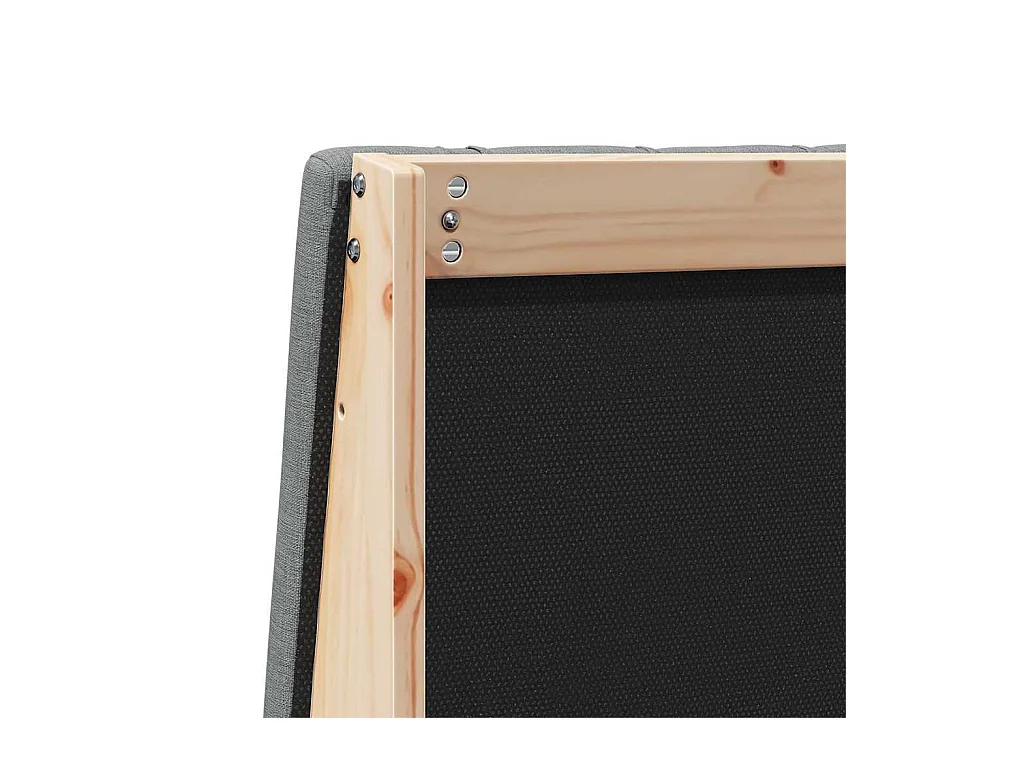 Cabecero tapizado Gris oscuro 80 cm Madera de pino macizo