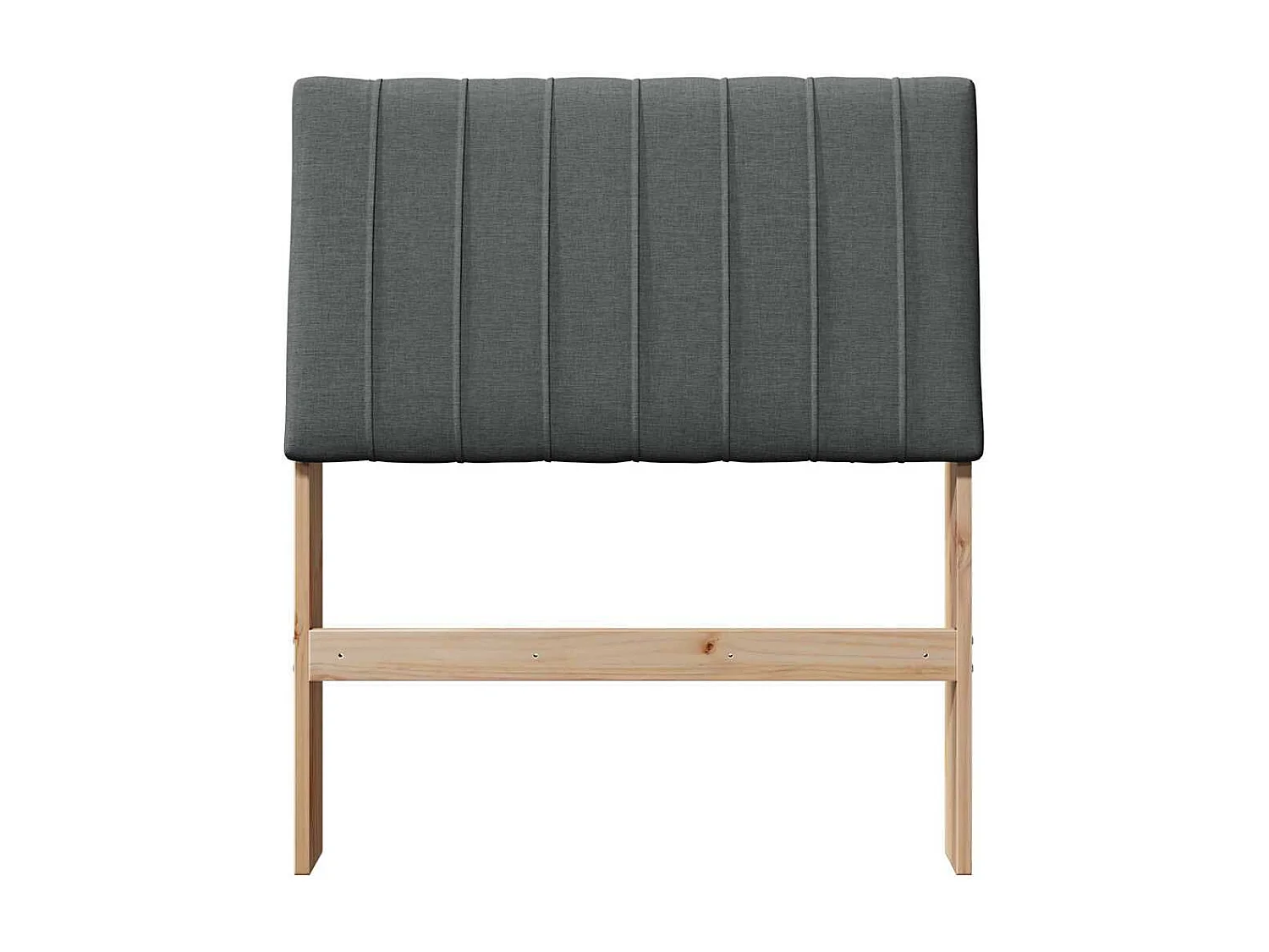 Cabeceira estofada Cinza Escuro 80 cm