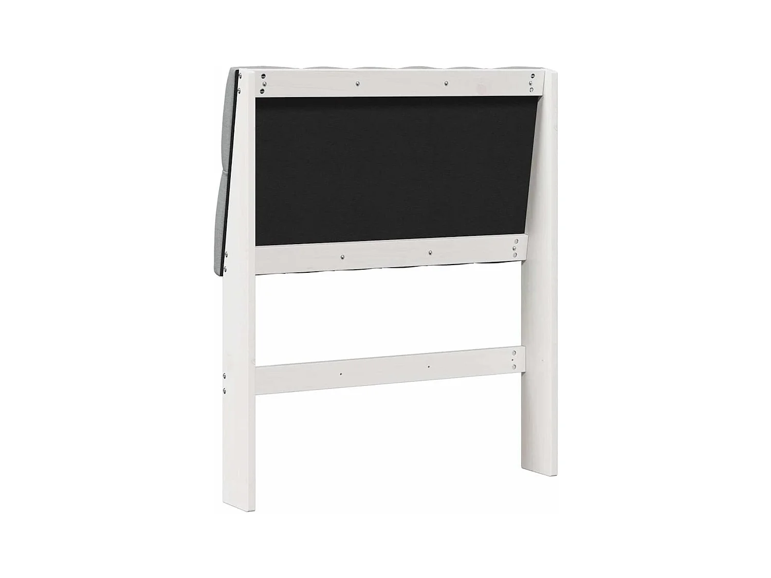 Tête de lit capitonnée Gris clair 80 cm Pin massif