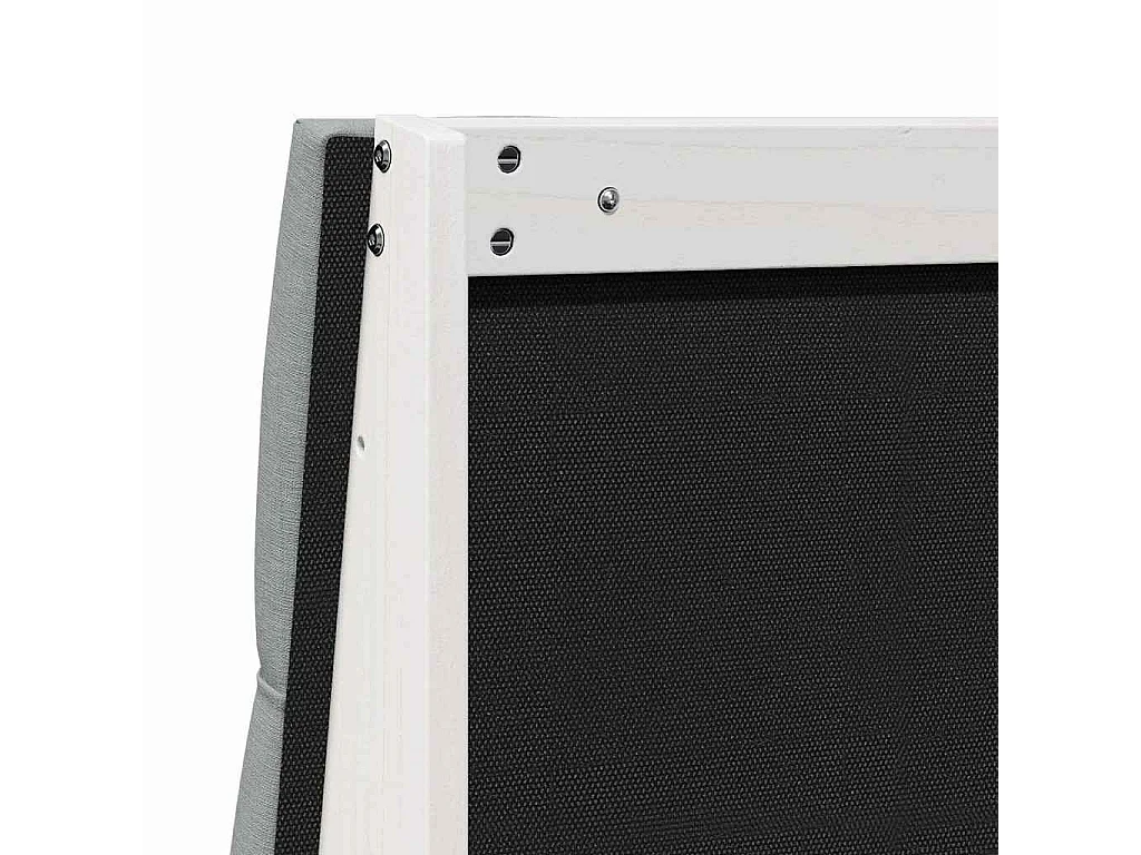 Tête de lit capitonnée Gris clair 80 cm Pin massif