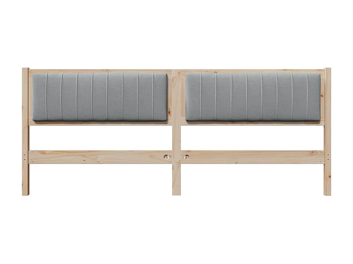 Cabeceira estofada com cabeceira Castanho 200 cm