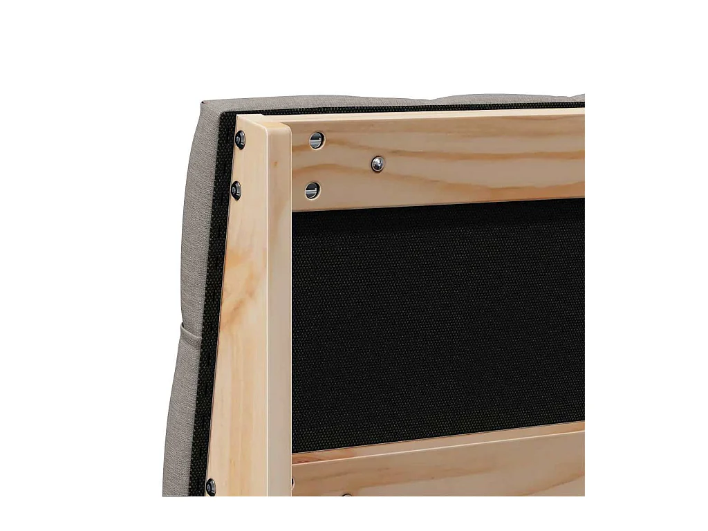 Cabecero tapizado Taupé 160 cm Madera de pino macizo