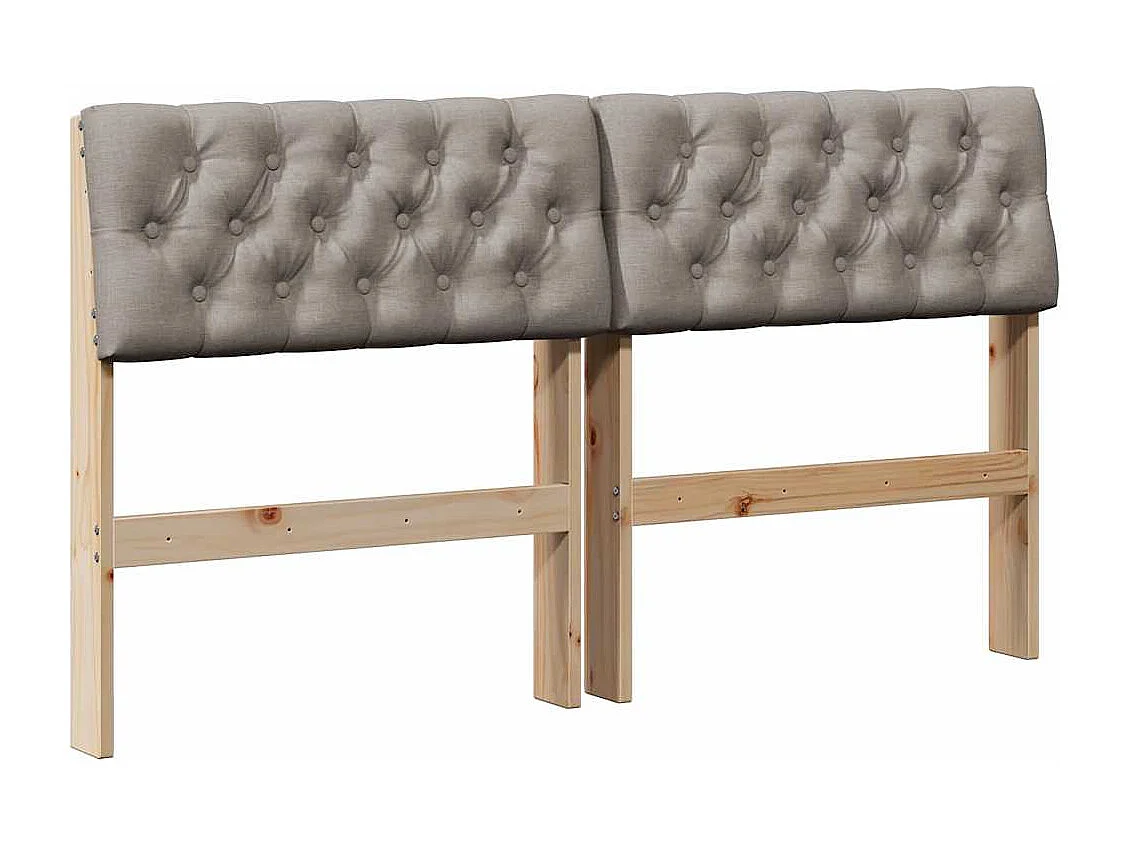 Cabeceira estofada Cinzento-acastanhado 160 cm