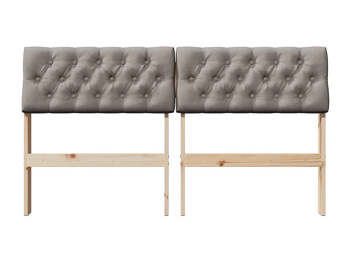 Cabeceira estofada Cinzento-acastanhado 160 cm