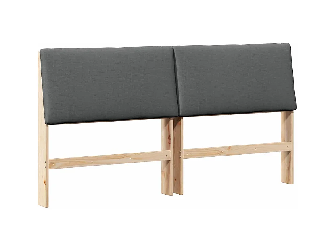 Cabeceira estofada Cinza Escuro 180 cm