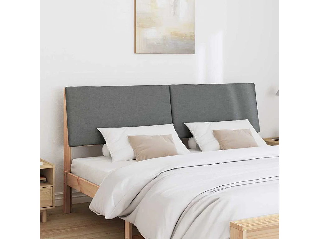 Cabeceira estofada Cinza Escuro 180 cm
