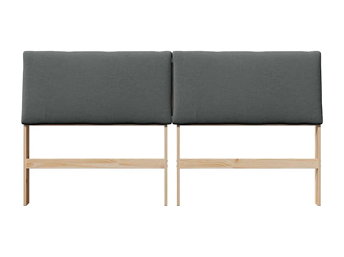 Cabeceira estofada Cinza Escuro 180 cm
