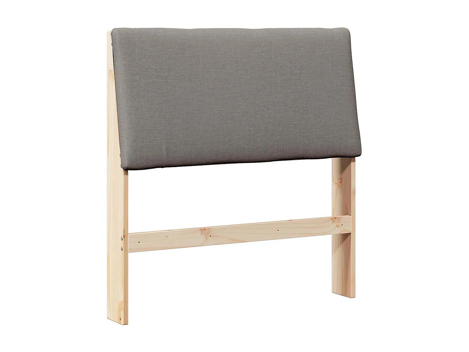 Cabecero tapizado Taupé 100 cm Madera de pino macizo